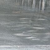 Small vintage buffet screened