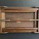 Folding table top in wood and tuya burl, 1930/40, brand "Platotable"