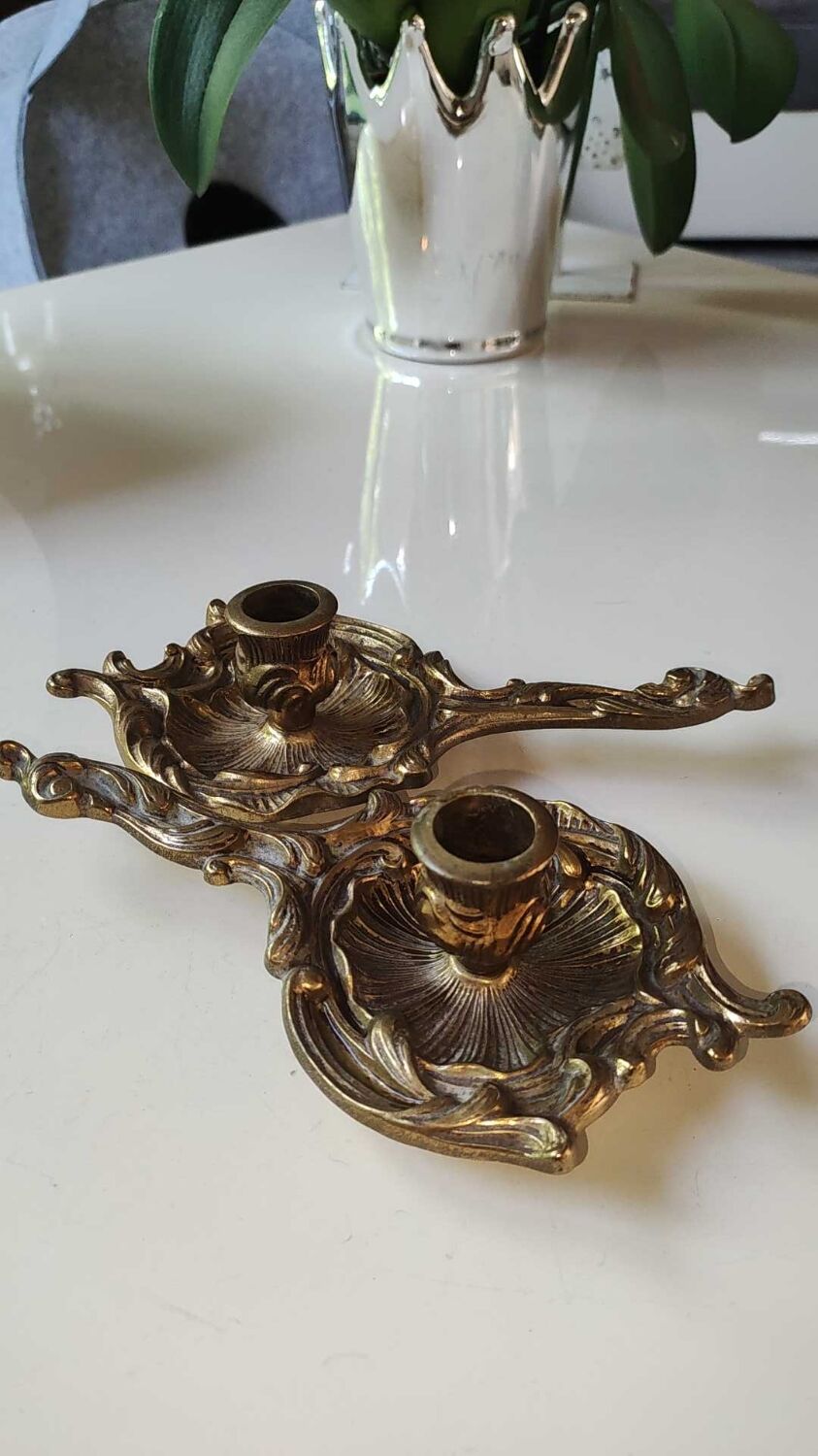 Handheld candlesticks Louis XV