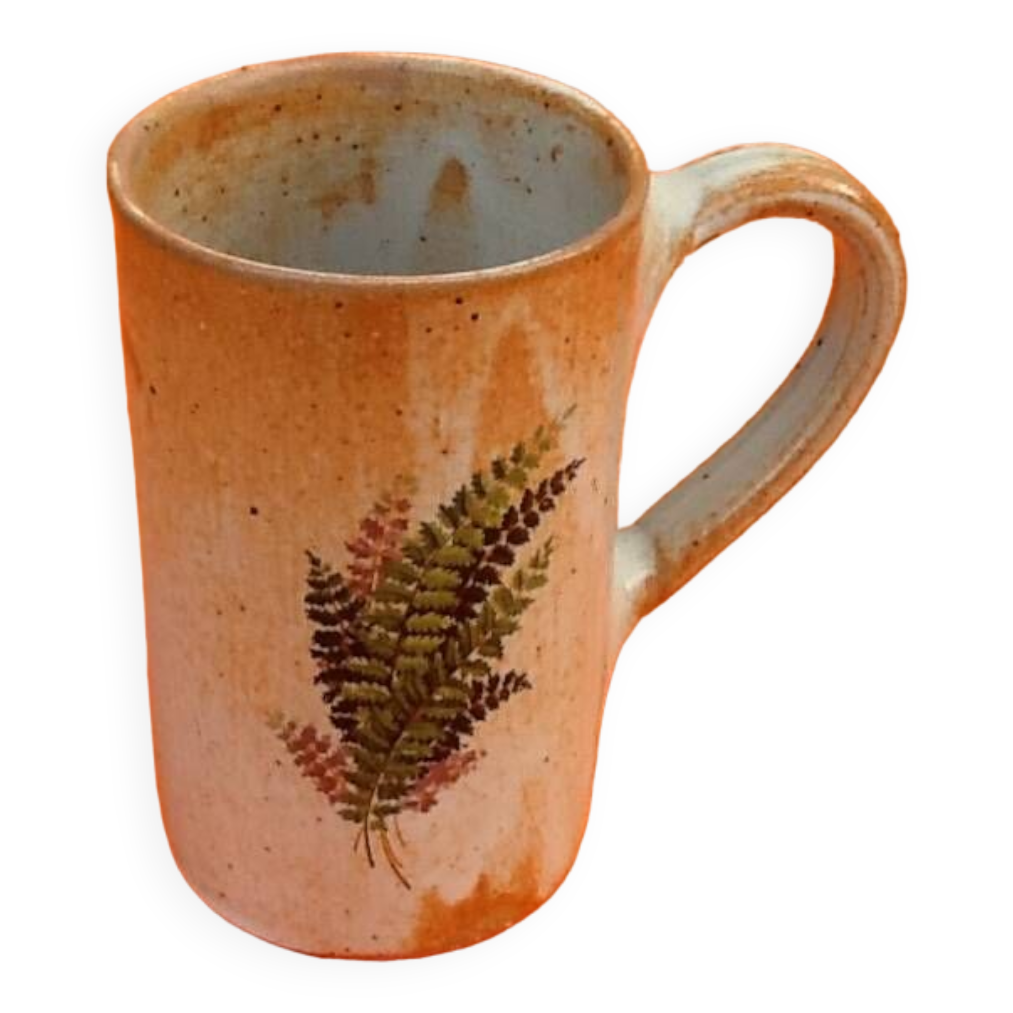 Cup / Mug Traditional ceramic with fern leaf decoration