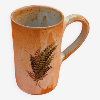 Tasse / Mug    Céramique traditionnelle à décor de feuilles de fougère