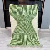 Handmade green Beni Ouraine rug