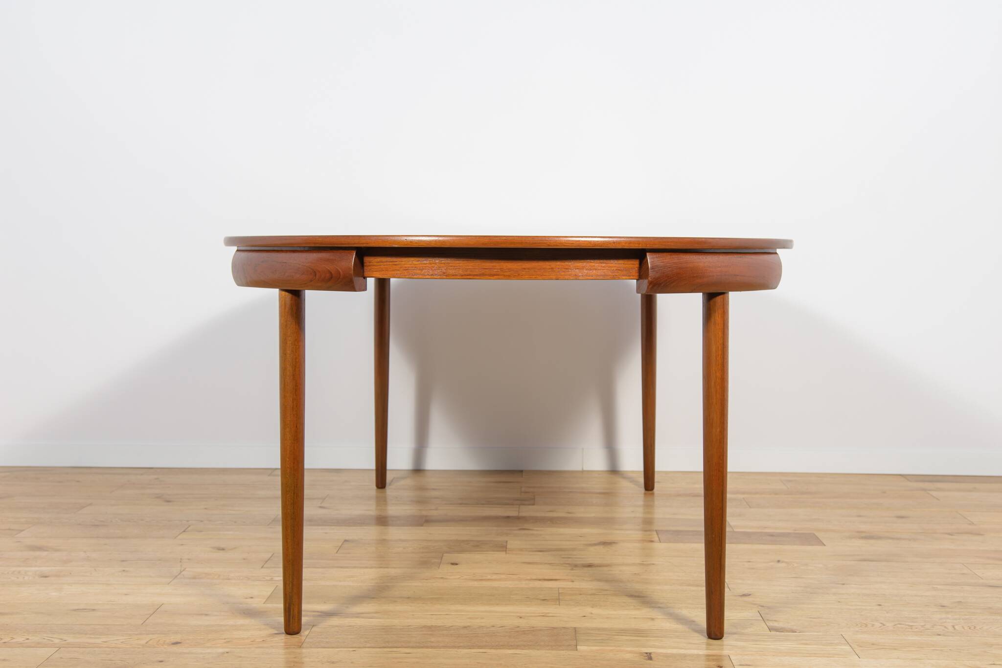 Mid-century teak dining table & chairs by Hans Olsen for Frem Røjle, Denmark, 1960s, set of 5