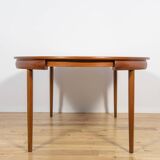 Mid-century teak dining table & chairs by Hans Olsen for Frem Røjle, Denmark, 1960s, set of 5