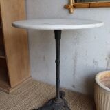 White marble bistro table