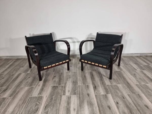 Fauteuils par K. Kozelka & A. Kropacek, Set de 2, 1950s, Set de 2