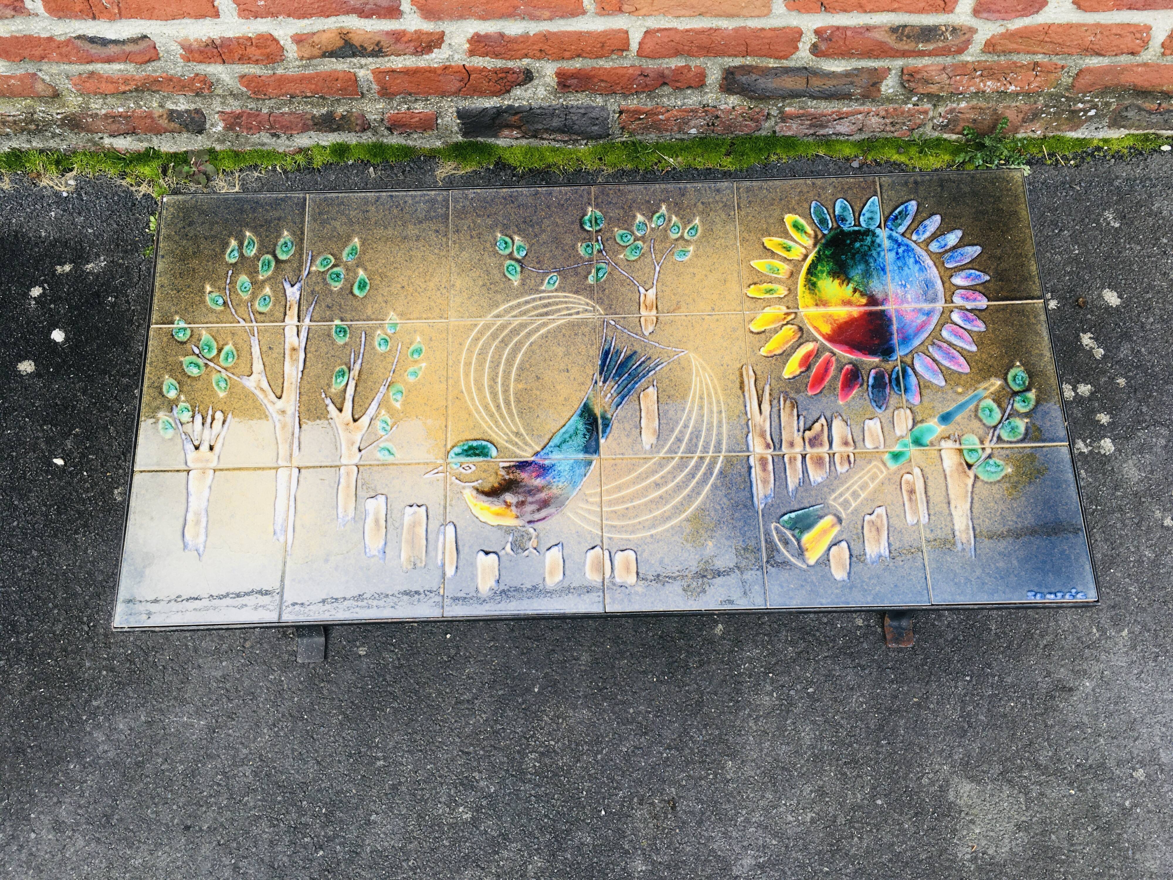 Vintage Vallauris coffee table