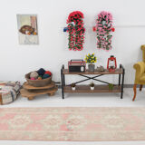 3x10 pale red antique vintage runner rug,90x299cm