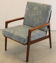 Mid century teak Armchair 'Mettmann' - reupholstered