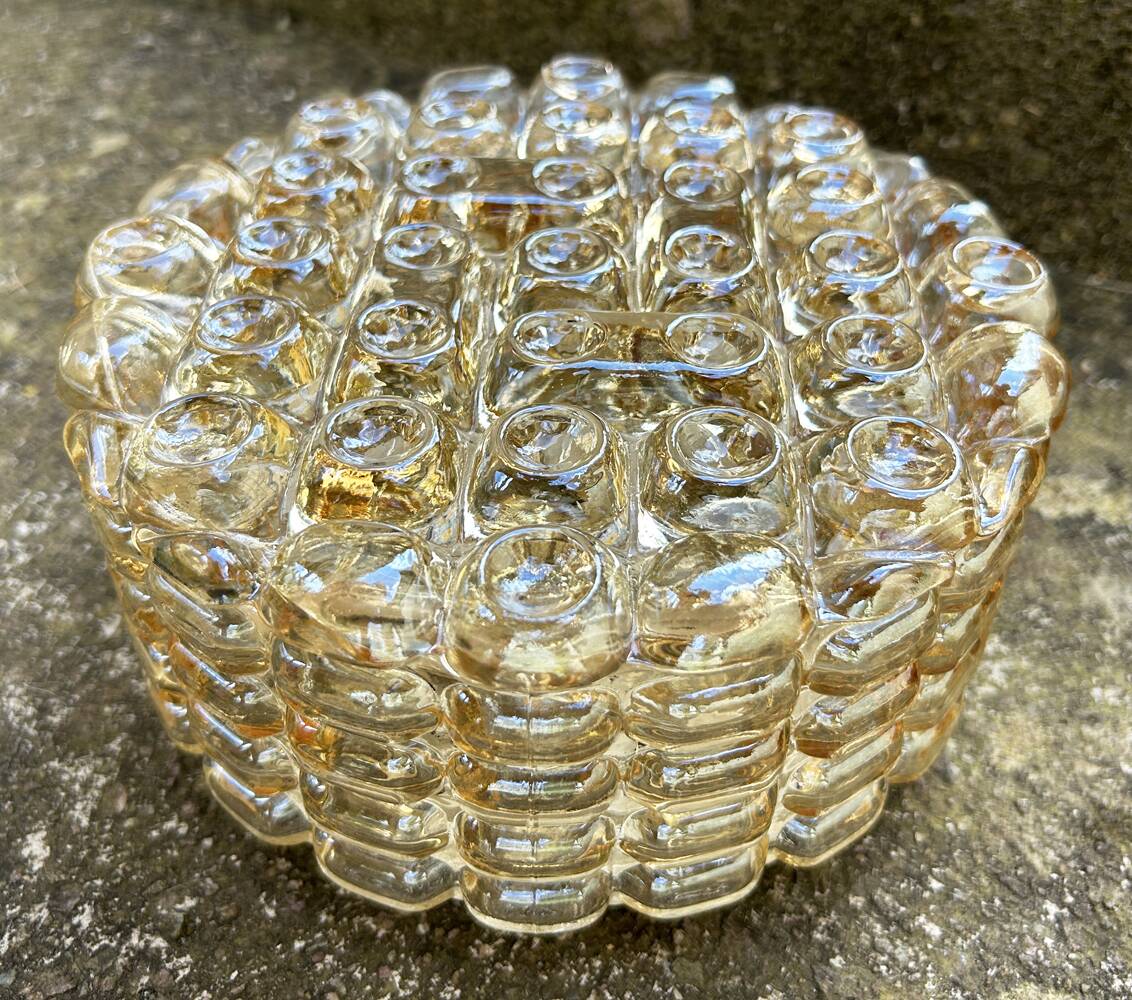 Space Age round wall lamp designed by Alois Gangknofner for Erco Leuchten, Germany, 1960s.