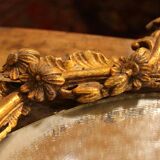 Italian Louis XV Period Hand-Carved Giltwood Mirror