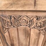 Art deco sideboard 1930 in raw walnut