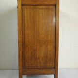 ART DECO OAK AND MARBLE BEDSIDE TABLE
