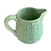 Pichet pot à lait en barbotine Digoin Sarreguemines
