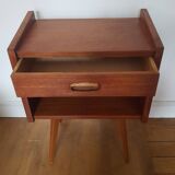 Vintage teak bedside table