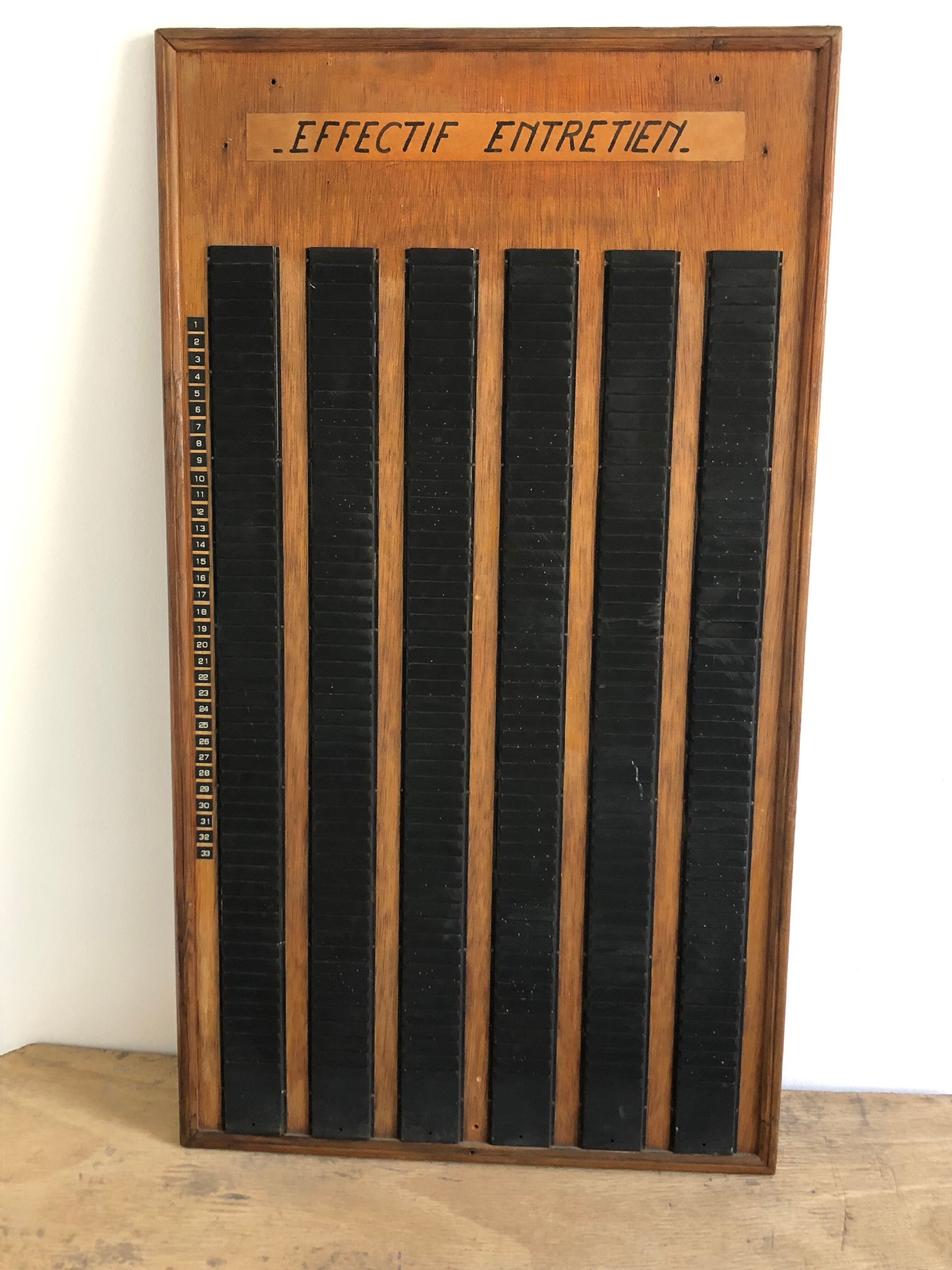 Factory scoreboard, industrial furniture