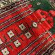 Distressed Turkish Rug 117x88 cm Vintage Shabby, Wool Tribal Red, Green Small
