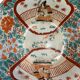 Huge porcelain cup of Imari XIXth Samurai decoration