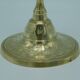 Engraved brass candlestick