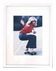 Framed photograph of Farrah Fawcett on a skateboard, 1976, digital print.