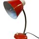 Vintage red metal desk lamp