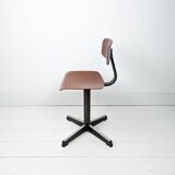 Mid Century Chaise d'école Chaise d'enfant Bois Métal Vintage Rétro Chambre d'enfant Pied Skandi Sca