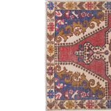 Vintage Turkish rug from Oushak, hand-woven 143 x 216 cm
