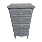 Relooked 1970 oak chiffonnier