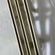 Brushed gold aluminium shelf and smoked glass from the 1970s.