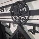 Art Deco coat rack wardrobe in wrought iron from the 1930s.