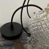 Set of three new electrified chiseled glass suspensions