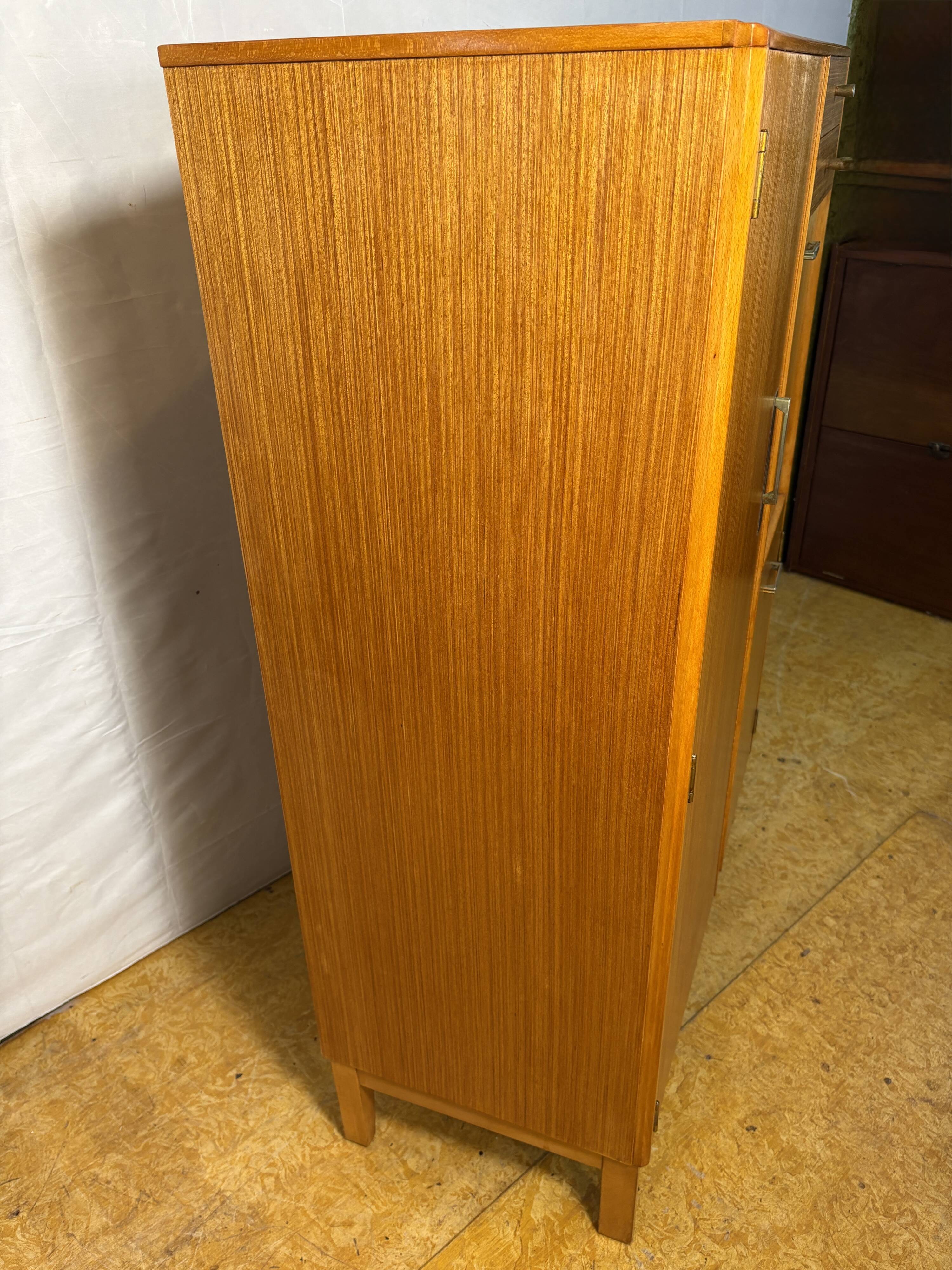 Mid Century Retro Teak Gentleman’s / Bachelor Wardrobe by Remploy 1960