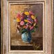 Oil painting on panel circa 1900