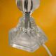 Vintage lamp base in faceted lucite/plexiglass and chrome metal - Hollywood Regency style 1970s