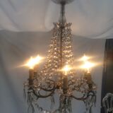 Chandelier in bronze and Crystal