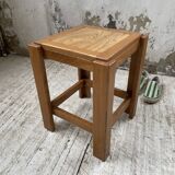 Solid elm stool Maison Regain