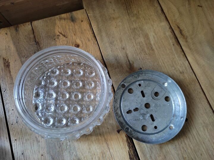 Ceiling lamp original globe in molded glass year 50 16 cm