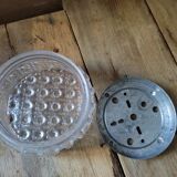 Ceiling lamp original globe in molded glass year 50 16 cm