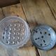 Ceiling lamp original globe in molded glass year 50 16 cm