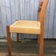 Suite de 6 chaises scandinaves en teck et corde