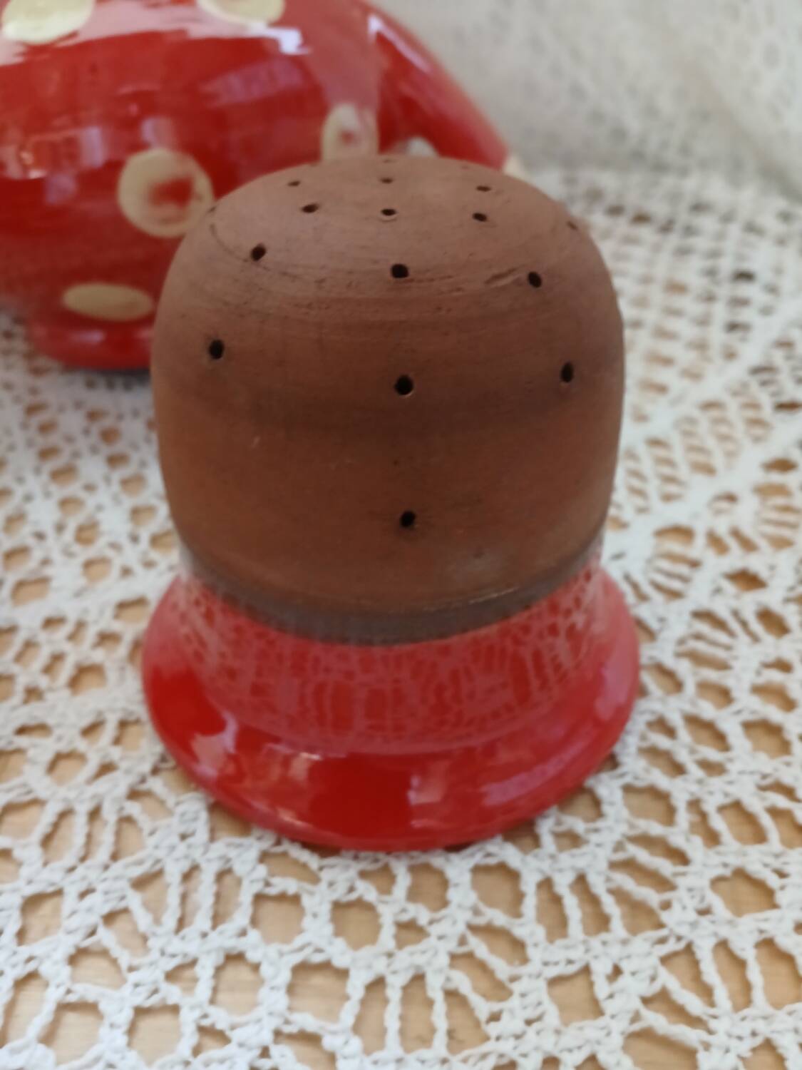 Handmade pottery teapot