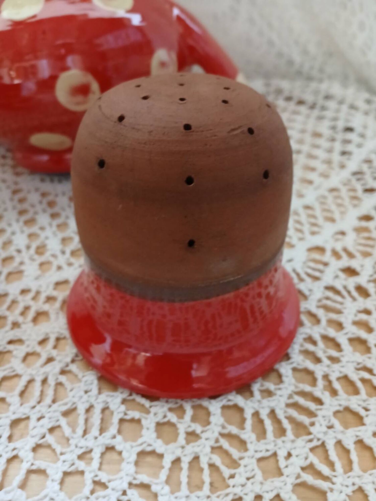 Handmade pottery teapot