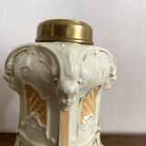 Homemade ceramic vase slip