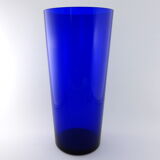 Czech cobalt blue parquet vase 1950-1960