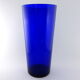 Czech cobalt blue parquet vase 1950-1960