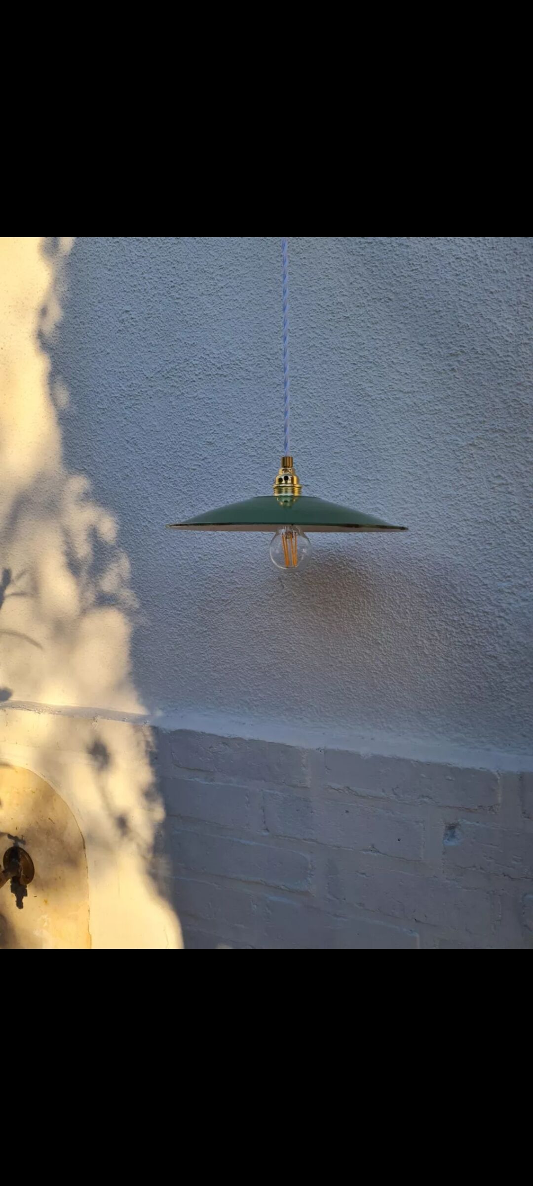 Enamelled sheet metal suspension 1950