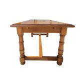Solid wood farm table with extensions