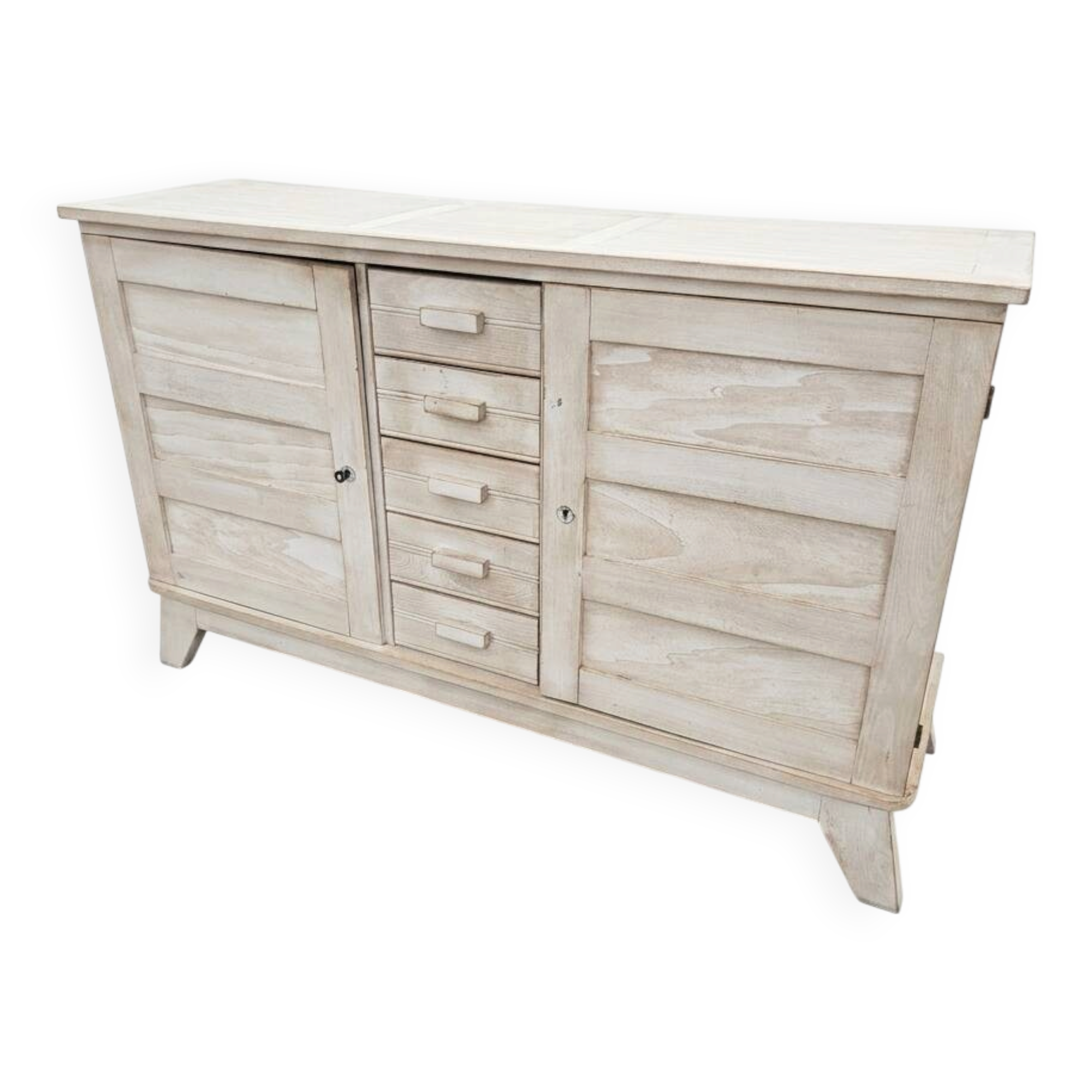 Buffet René Gabriel en chêne vintage, années 50