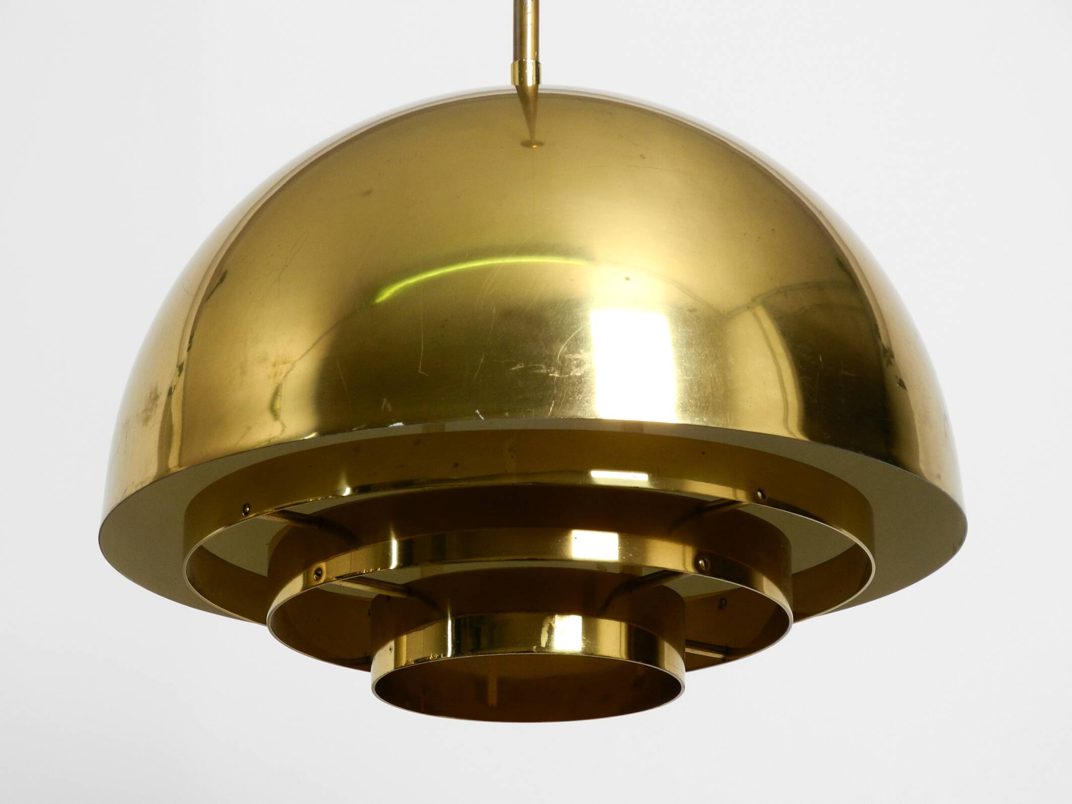 Beautiful Mid Century brass ceiling lamp from the Vereinigte Werkstätten