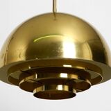 Beautiful Mid Century brass ceiling lamp from the Vereinigte Werkstätten